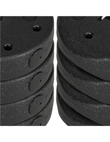 Outsunny Gazebo Weights Set of 8, 24KG Weights for Gazebo Legs with Reinforce Pins and Carry Belt, for Gazebos Shelters Marquees