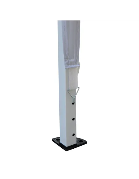 Outsunny 3 x 3M Garden Pop Up Gazebo Height Adjustable Marquee Party Tent Wedding Canopy with Carrying Bag, White