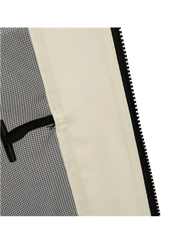 Outsunny 302 x 207cm Universal Replacement Mesh Sidewall Netting for Patio Gazebos and Canopy Tents, (Sidewall Only) Beige