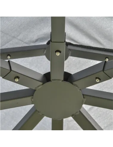 Outsunny 3(M)x3(M) Garden Gazebo Double Top Outdoor Canopy Patio Event Party Wedding Tent Backyard Sun Shade with Netting - Grey