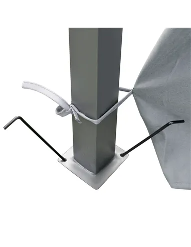 Outsunny 4m x 3(m)Garden Gazebo, Double Roof Outdoor Gazebo Canopy Shelter with Curtains, Solid Steel Frame for Lawn and Deck, G