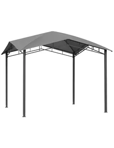 Outsunny 3x3(m) Outdoor Gazebo Garden Pavilion Sunshade Canopy Tent with Steel Frame, Grey