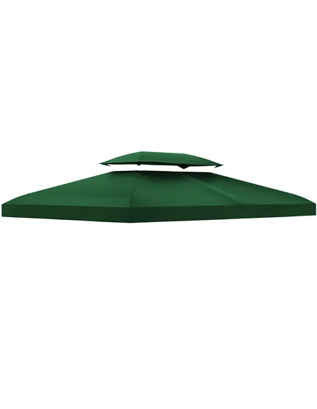 Outsunny Gazebo Roof Replacement, for 3 x 4m Frames - Green