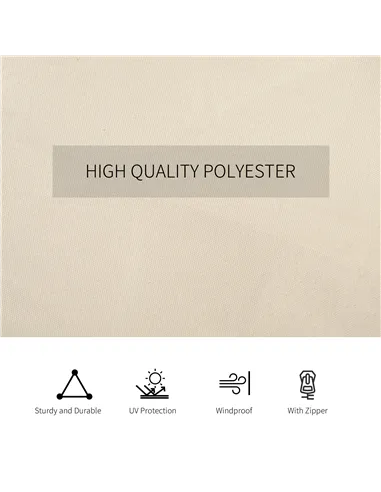 Outsunny 4 Pack Replacement Gazebo Curtains Privacy Panel for Most 3 x 4m Gazebo Canopy Pavillion Outdoor Shelter Sidewalls Acce