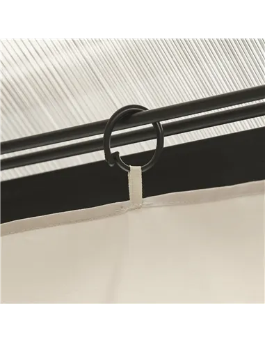 Outsunny 4 Pack Replacement Gazebo Curtains Privacy Panel for Most 3 x 4m Gazebo Canopy Pavillion Outdoor Shelter Sidewalls Acce