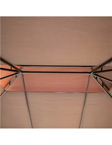 Outsunny 3 x 4m Aluminium Garden Gazebo, Marquee Canopy Shelter Pavilion Party Tent with Nets and Curtains for Garden and Deck, 