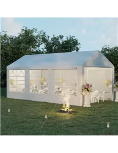 Outsunny 6 x 3(m) Garden Gazebo Marquee Party Tent Wedding Portable Garage Carport shelter Car Canopy Outdoor Heavy Duty Steel F 2