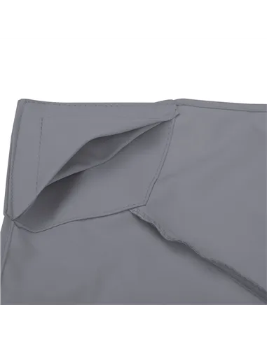 Outsunny 3(m) Gazebo Top Cover Double Tier Canopy Replacement Pavilion Roof Deep Grey