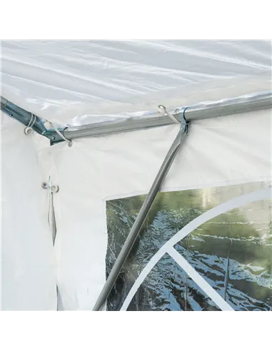 Outsunny 8m x 4m Garden Gazebo Marquee Party Tent Wedding Portable Garage Carport Event shelter Car Canopy Outdoor Heavy Duty St