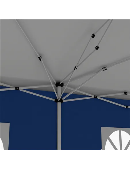 Outsunny 3 x 6 m Garden Pop Up Gazebo, Wedding Party Tent Marquee, Water Resistant Awning Canopy with Sidewalls, Windows, Carry 
