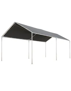 Outsunny 3 x 6m Heavy Duty Carport Garage Car Shelter Galvanized Steel Outdoor Open Canopy Tent Water UV Resistant Waterproof, G