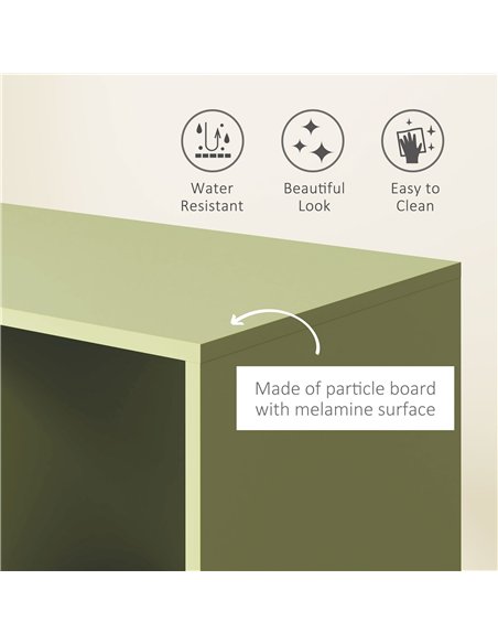 HOMCOM Open Wardrobe on Wheels, Bedroom Wardrobe with Clothes Hanging Rail, 2 Storage Shelves, Mobile Garment Rack for Cloakroom
