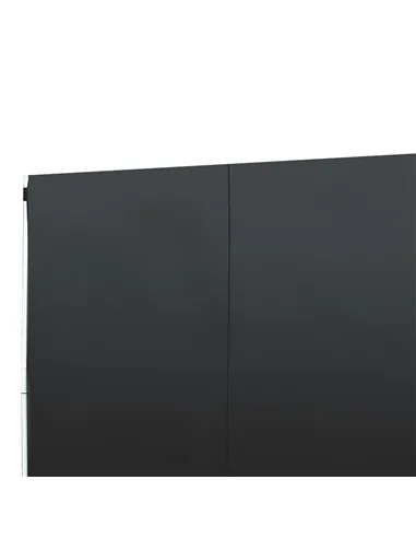 Outsunny 3 Meters Gazebo Replaceable Exchangeable Side Panel Wall Panels Walls With Window, Black