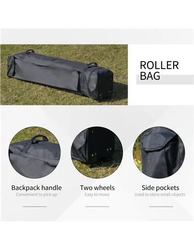 Outsunny 3.6 x 3.6 m Pop up Gazebo with Netting, Height Adjustable Party Tent Instant Canopy Sun Shade Shelter, Grey