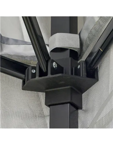 Outsunny 3.6 x 3.6 m Pop up Gazebo with Netting, Height Adjustable Party Tent Instant Canopy Sun Shade Shelter, Grey