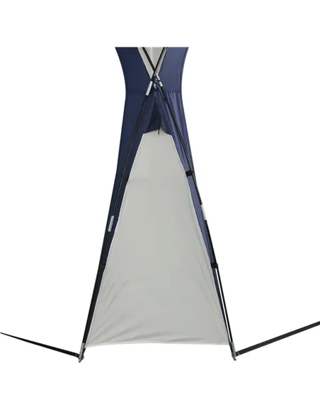 Outsunny Gazebo Party Tent, 3.5x3.5m-Cream/Blue