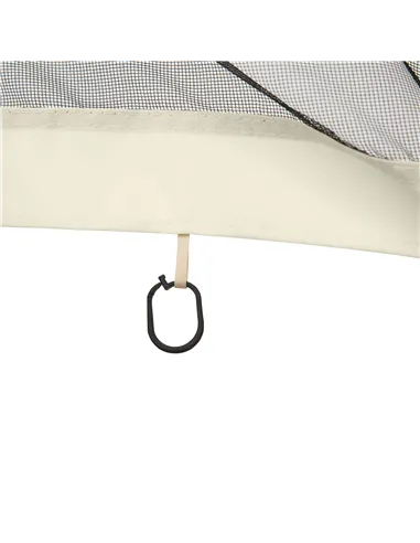 Outsunny 352 x 207cm Universal Replacement Mesh Sidewall Netting for Patio Gazebos and Canopy Tents, (Sidewall Only) Beige