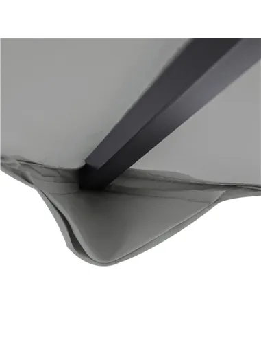 Outsunny 3(m) Gazebo Top Cover Double Tier Canopy Replacement Pavilion Roof Light Grey