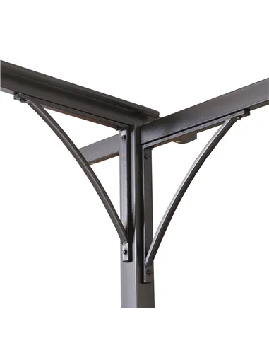 Outsunny 3.5M X 3.5M Metal Pergola Gazebo Awning Retractable Canopy Outdoor Garden Sun Shade Shelter Marquee Party BBQ, Beige