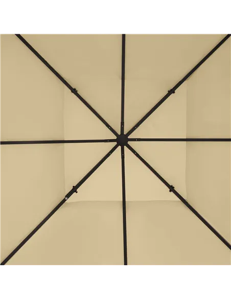 Outsunny Gazebo Roof Replacement, for 3 x 4m Frames - Cream