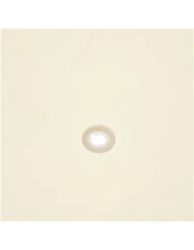 Outsunny 3x3 m Wall Mounted Garden Porch-Black/Cream White