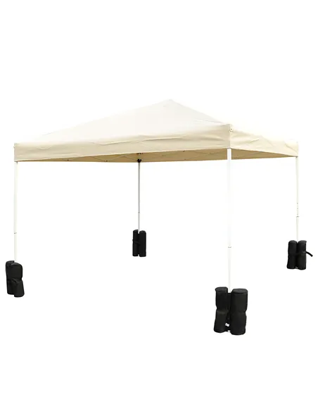 Outsunny 15 kg Heavy Duty Gazebo Weight Sand Bags, 4 pcs Leg Weights Marquee Tent Canopy Base for Trampoline Pop Up Gazebo Tent 
