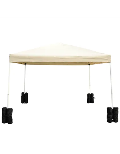 Outsunny 15 kg Heavy Duty Gazebo Weight Sand Bags, 4 pcs Leg Weights Marquee Tent Canopy Base for Trampoline Pop Up Gazebo Tent 