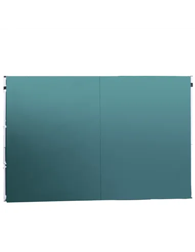 Outsunny 3 Meters Gazebo Replaceable Exchangeable Side Panel Wall Panels Walls With Window, Dark Green