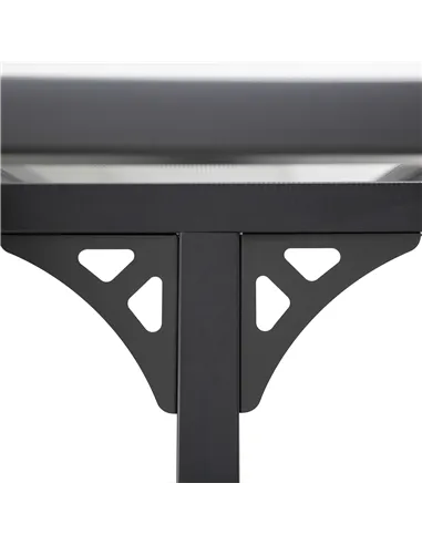 Outsunny 4.35 x 3m Outdoor Patio Gazebo Pergola, Retractable Pergola Canopy Aluminum Post & PC Roof,  Grey