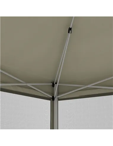 Outsunny 3 x 3(m) Pop Up Gazebo with 4 Mesh Sides and Carry Bag, Height Adjustable Party Canopy Tent, Portable Garden Outdoor