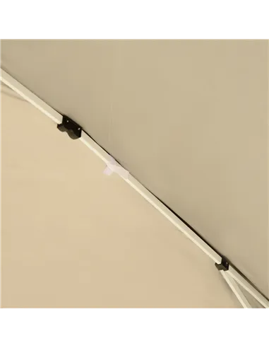 Outsunny 3 x 3M Garden Pop Up Gazebo Height Adjustable Marquee Party Tent Wedding Canopy with Carrying Bag, Black