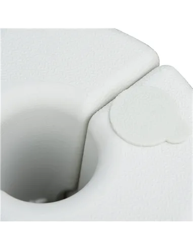 Outsunny 4 Pack 36 kg Gazebo Weights, Canopy Tent Weights with Rapid Clip, Gazebo Leg Weights Fill with Sand or Water, White