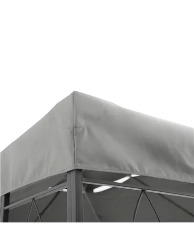 Outsunny Gazebo Roof Replacement, for 3 x 4m Frames - Light Grey