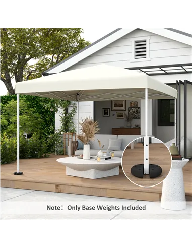 Outsunny Pop up Canopy Tent Weights Set of 4 PCs, Leg Weights for Marquee Party Tent Outdoor Canopy, Total 8.8KG