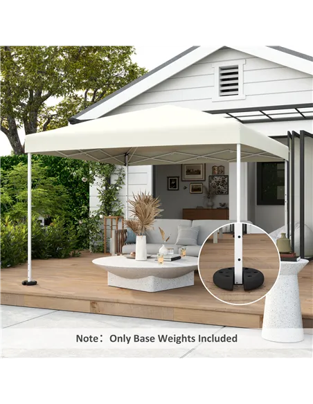 Outsunny Pop up Canopy Tent Weights Set of 4 PCs, Leg Weights for Marquee Party Tent Outdoor Canopy, Total 8.8KG