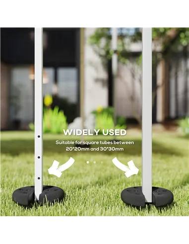 Outsunny Pop up Canopy Tent Weights Set of 4 PCs, Leg Weights for Marquee Party Tent Outdoor Canopy, Total 8.8KG