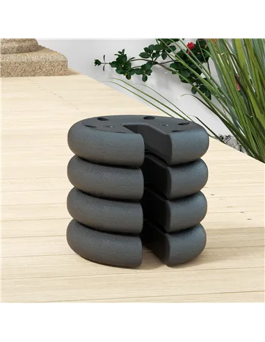 Outsunny Pop up Canopy Tent Weights Set of 4 PCs, Leg Weights for Marquee Party Tent Outdoor Canopy, Total 8.8KG