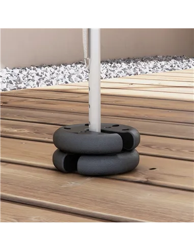 Outsunny Pop up Canopy Tent Weights Set of 4 PCs, Leg Weights for Marquee Party Tent Outdoor Canopy, Total 8.8KG