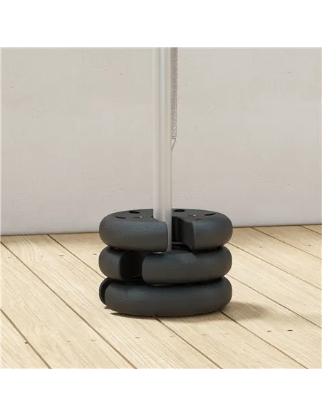 Outsunny Pop up Canopy Tent Weights Set of 4 PCs, Leg Weights for Marquee Party Tent Outdoor Canopy, Total 8.8KG