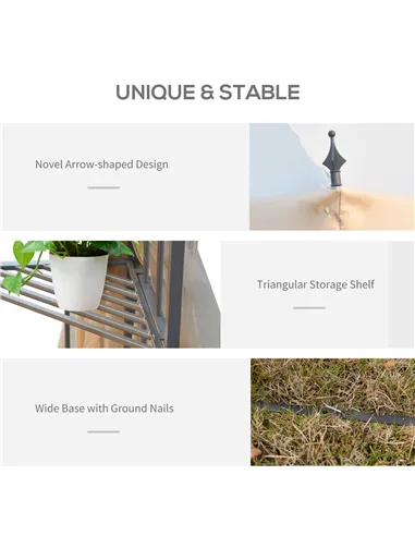 Outsunny 3(M)x3(M) Garden Gazebo Double Top Outdoor Canopy Patio Event Party Wedding Tent Backyard Sun Shade with Netting - Crea