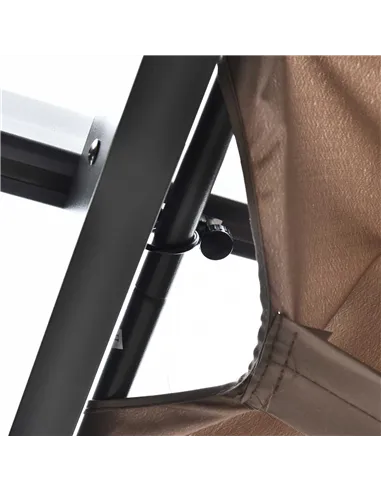 Outsunny 3 x 3(m) Aluminium Pergola Canopy Gazebo Awning Outdoor Garden Sun Shade Shelter Marquee Party BBQ, Brown