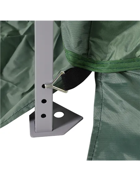 Outsunny Outdoor Garden Pop-up Gazebo Canopy Tent Sun Shade Event Shelter Folding with Adjustable Height, Mesh Screen Side Walls