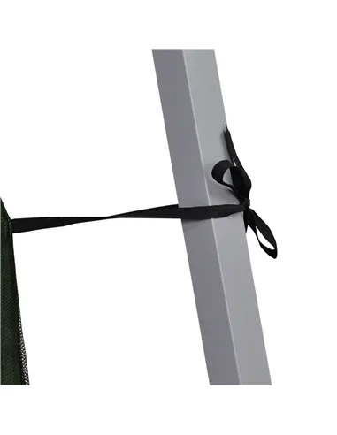 Outsunny Outdoor Garden Pop-up Gazebo Canopy Tent Sun Shade Event Shelter Folding with Adjustable Height, Mesh Screen Side Walls