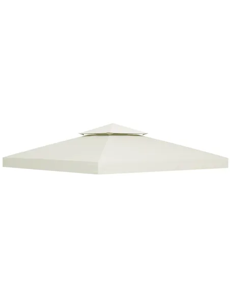 Outsunny Gazebo Replacement Canopy 3x3 m-Cream White