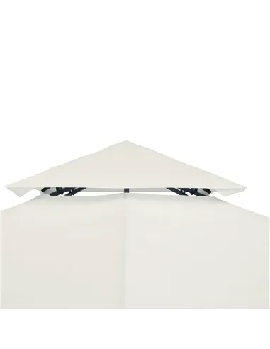 Outsunny Gazebo Replacement Canopy 3x3 m-Cream White