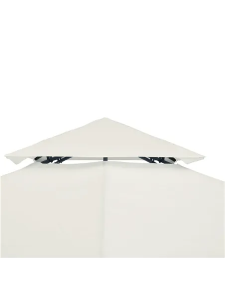 Outsunny Gazebo Replacement Canopy 3x3 m-Cream White