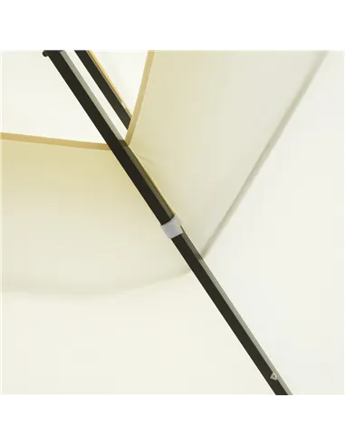 Outsunny 4 x 3 m Aluminum Garden Gazebo, Double Roof Outdoor Gazebo Canopy Shelter with Netting & Curtains for Garden, Lawn, Bac