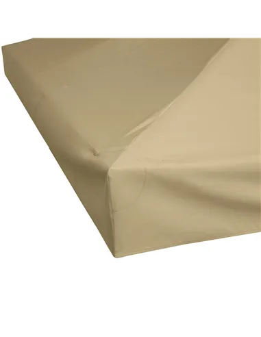 Outsunny 3(m) Gazebo Top Cover Double Tier Canopy Replacement Pavilion Roof Deep Beige