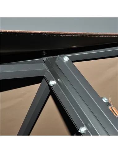 Outsunny 2.4 x 1.5 m (8' x 5') Grill Gazebo Canopy with Extendable Side Awnings, Outdoor BBQ Gazebo Shelter with 2 Side Shelves 