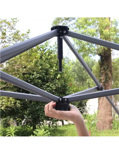 Outsunny 3 x 3(M) Pop Up Gazebo, UPF 50+ Foldable Canopy Tent with Wheeled Carrybag, 4 Leg Weight Bags, Height Adjustable Marque